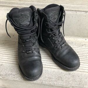 Mens Harley Davidson Motorcycles FXRG black boots
